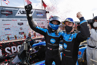 Ricky Taylor and Filipe Albuquerque won today's Acura Sports Car Challenge at Mid-Ohio, Acura's fourth consecutive win in IMSA sports car competition at the Mid-Ohio Sports Car Course, a streak that began in 2018.